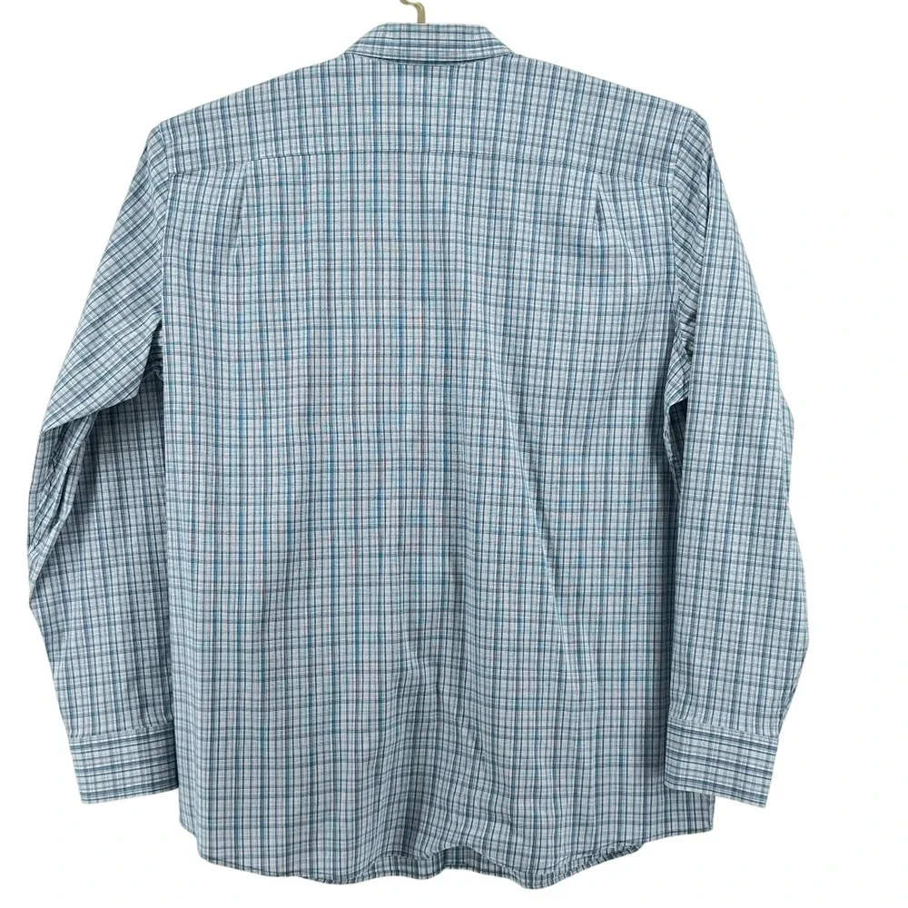 Southern‎ Tide Coastal Passage Mens XXL Blue Plaid Button Down Shirt Long Sleeve